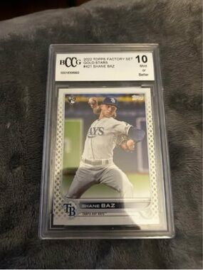 Topps Shane Baz graded card